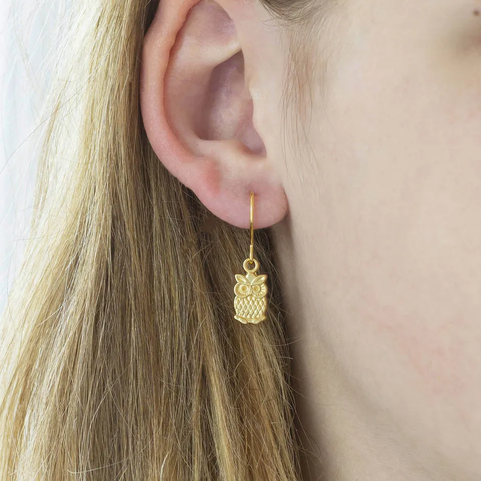Joy by Corrine Smith Eule Ohrringe Gold 1,3 cm