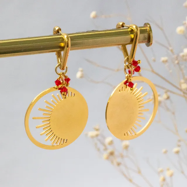 Joy by Corrine Smith Hina One of a Kind Ohrringe Gold 5,5 cm
