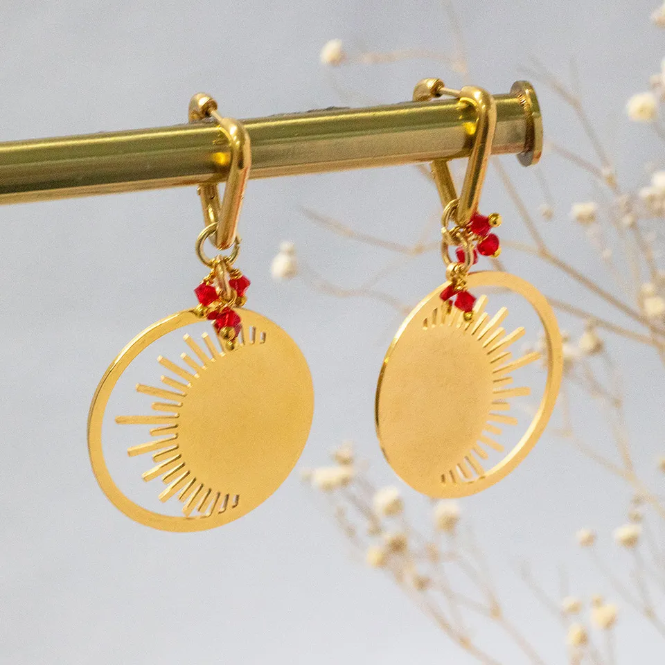 Joy by Corrine Smith Hina One of a Kind Ohrringe Gold 5,5 cm