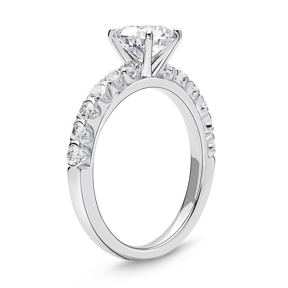 JEWLIX VR0125 Verlobungsring Silber Zirkonia Krappen