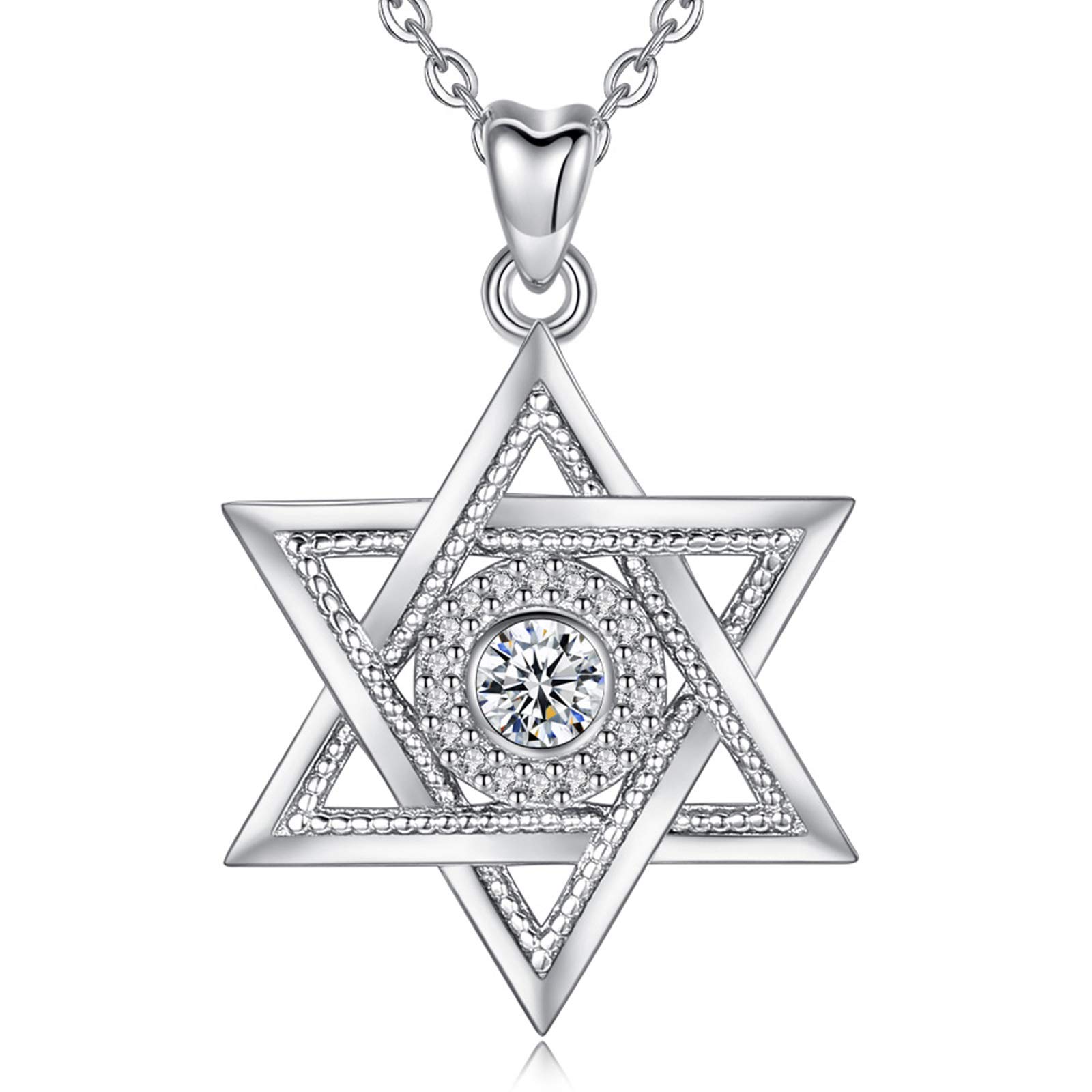 Eudora Harmony Bola Herz Halskette 925 Silber Geburtsstein