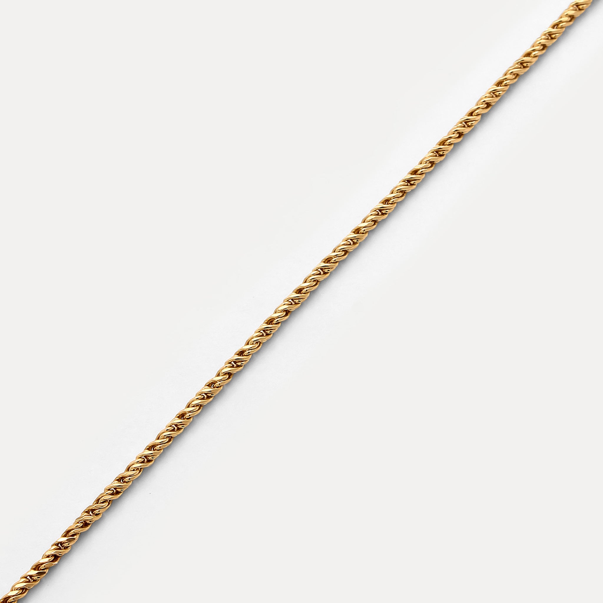 Stilnest Spiral Chain Fußkette Gold Vermeil verstellbar