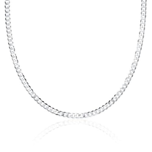 JEWLIX Panzerketten PK0030 Halskette Silber 55cm 3mm