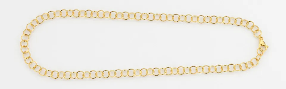 Eugen Rühle Fantasiekette Ösenkette 5,5mm Gold 750 Gelbgold