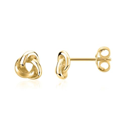 JEWLIX Knoten Ohrstecker Silber vergoldet Damen Knoten