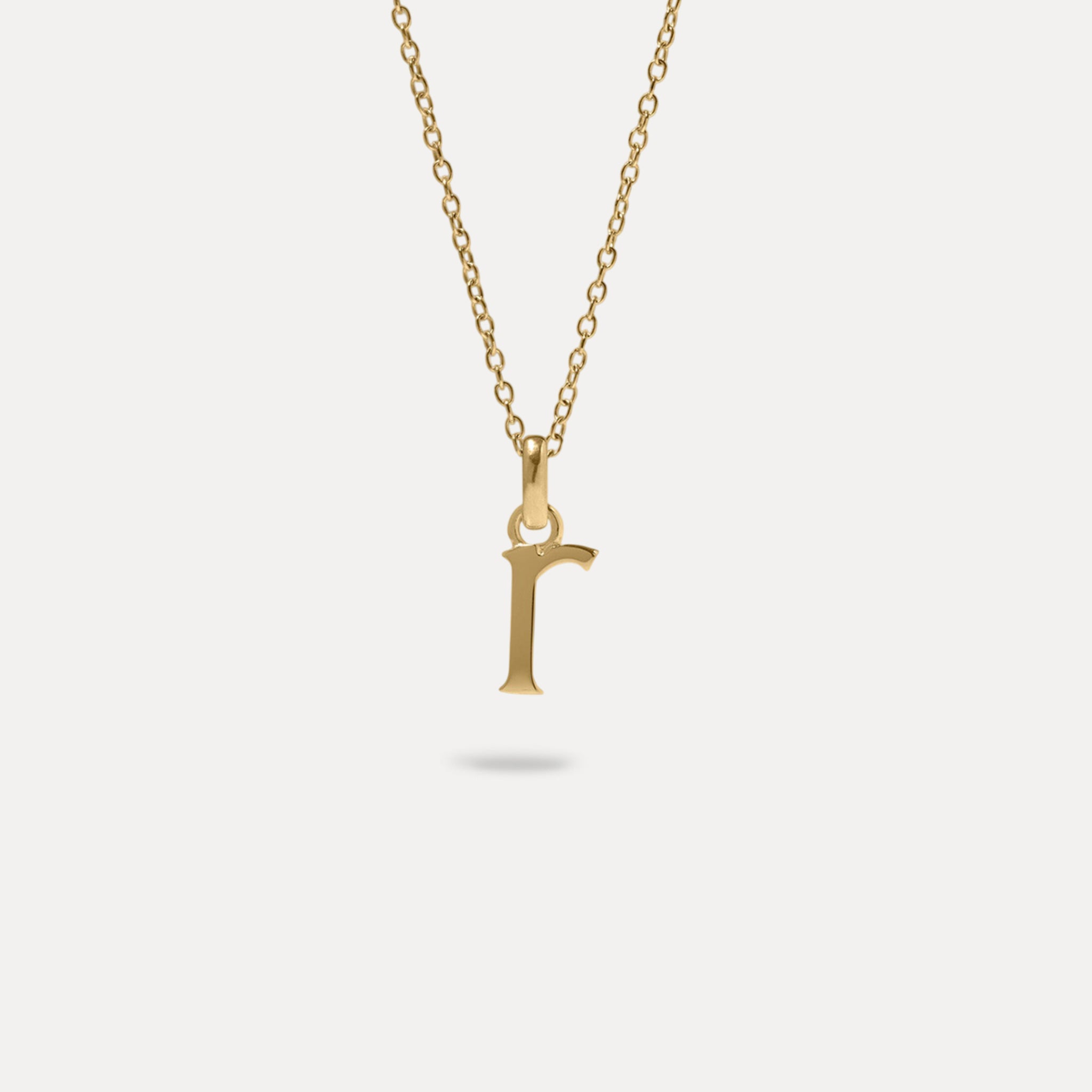 Stilnest Initial Buchstabe Kette 585 Gold 45cm B