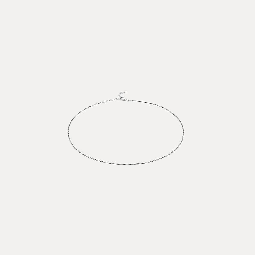 Stilnest Panzer Choker Halskette 24k Gold Vermeil 32+8cm
