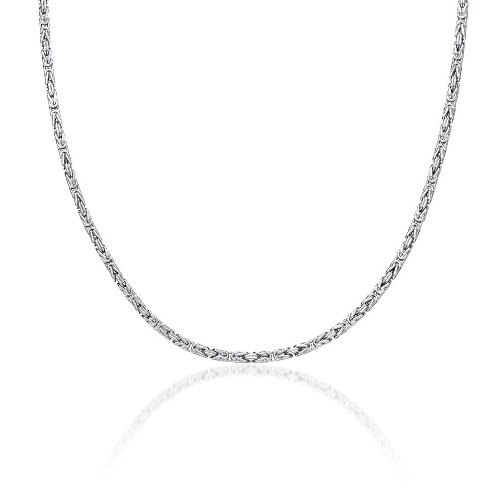 JEWLIX Königskette 925 Silber Vierkant 2mm 45cm