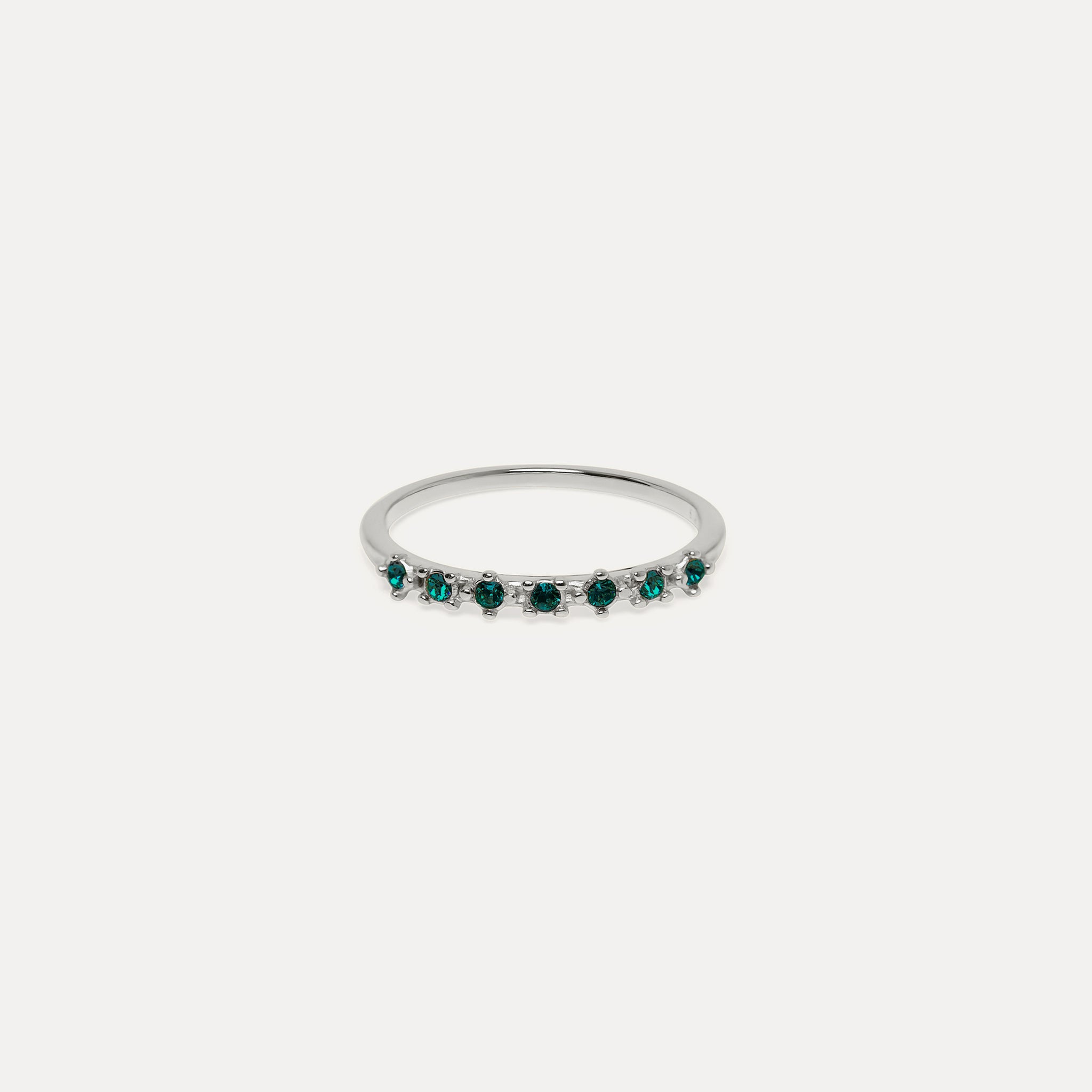Stilnest Color Delight Ring grüne Kristalle 24k Gold Vermeil