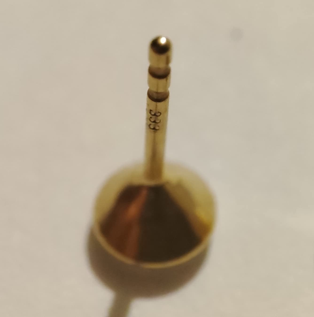 NKlaus Jewellery Ohrstecker 333 Gelbgold 3,5mm Zirkonia