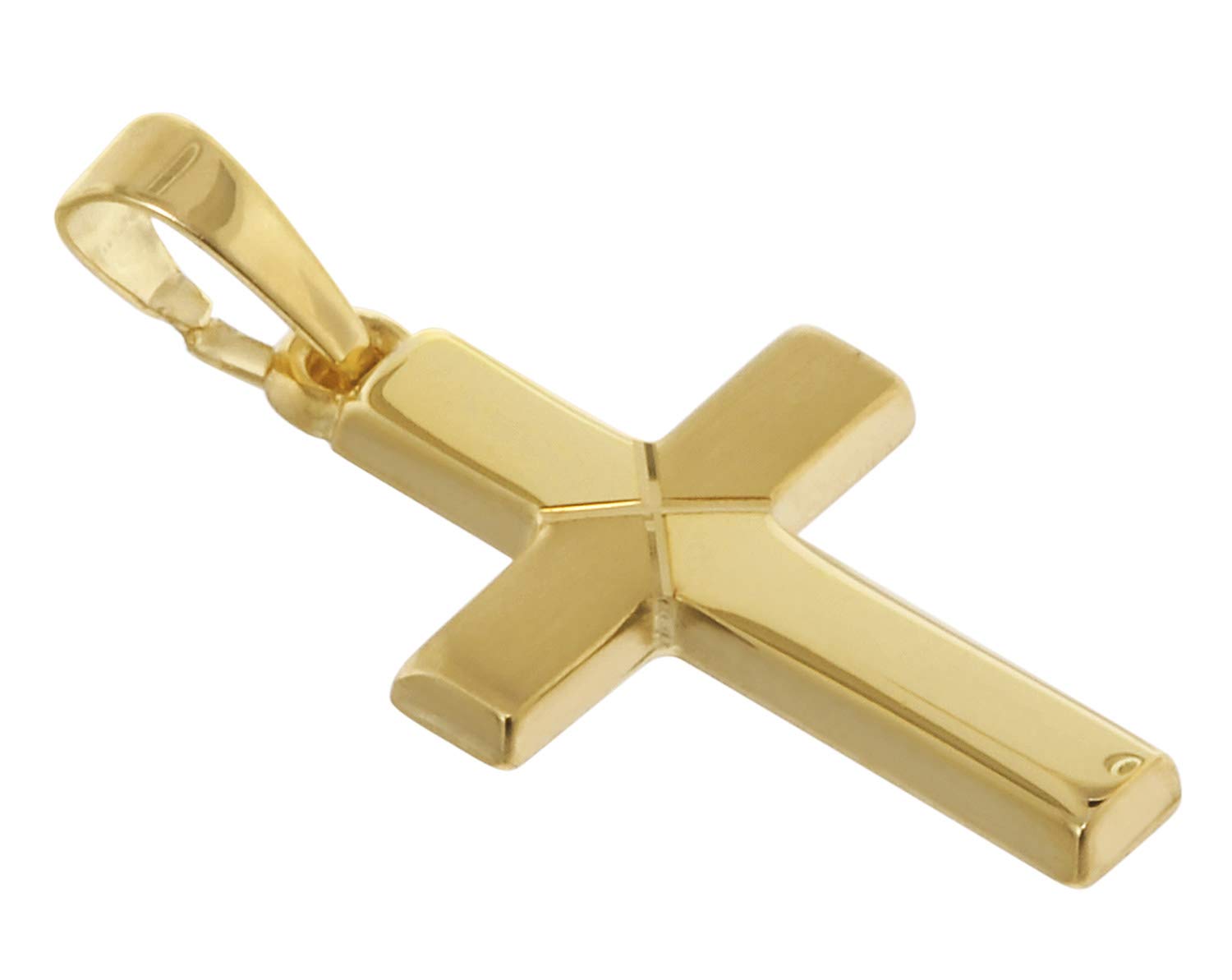 trendor Halsketten Kreuz-Anhänger Kinder Gold 333 42cm