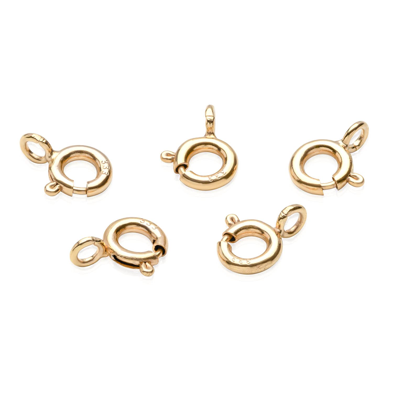 NKlaus Jewellery Federring Verschluss Gelbgold 333 5,1mm golden