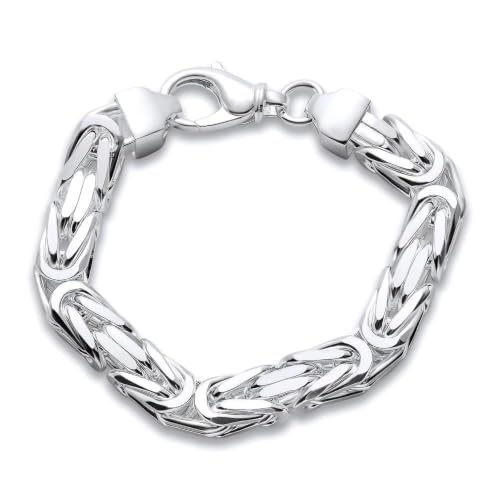 JEWLIX Königsarmband Silber 925 10 mm 21 cm Herren