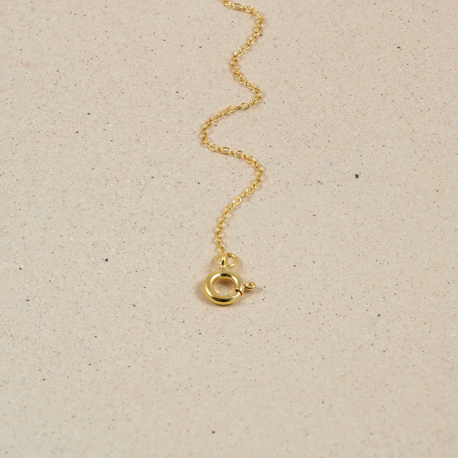 Stilnest Anker Fußkette 22+5cm Gold Vermeil Sommer