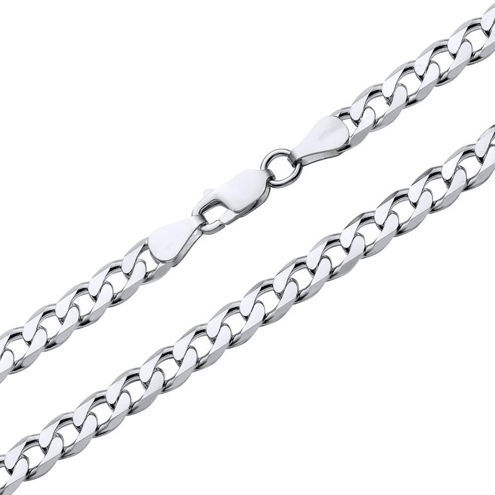 JEWLIX Panzerketten Silberkette 6 mm 55 cm 925 Herren