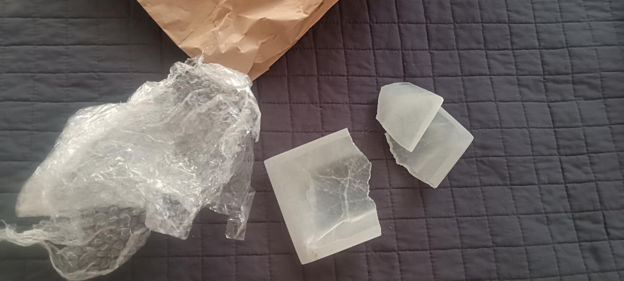 NKlaus Healing Crystals Selenit Schale 15x10 cm rechteckig