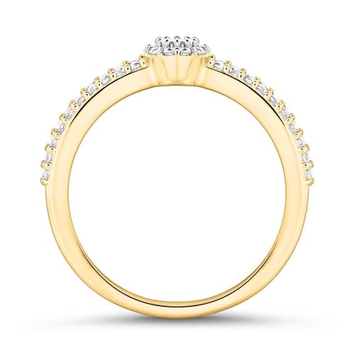 JEWLIX Verlobungsring Gold 375 56mm Zirkonia
