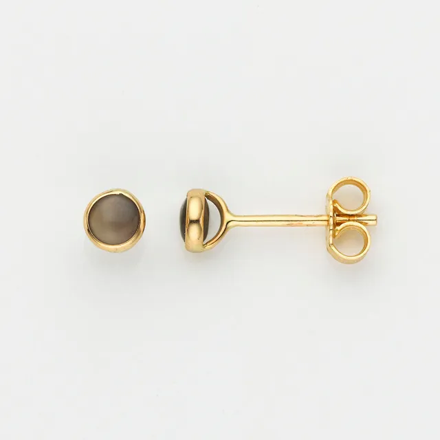 Eugen Rühle Ohrschmuck 80.4900 Ohrstecker 585 Gelbgold Mondstein