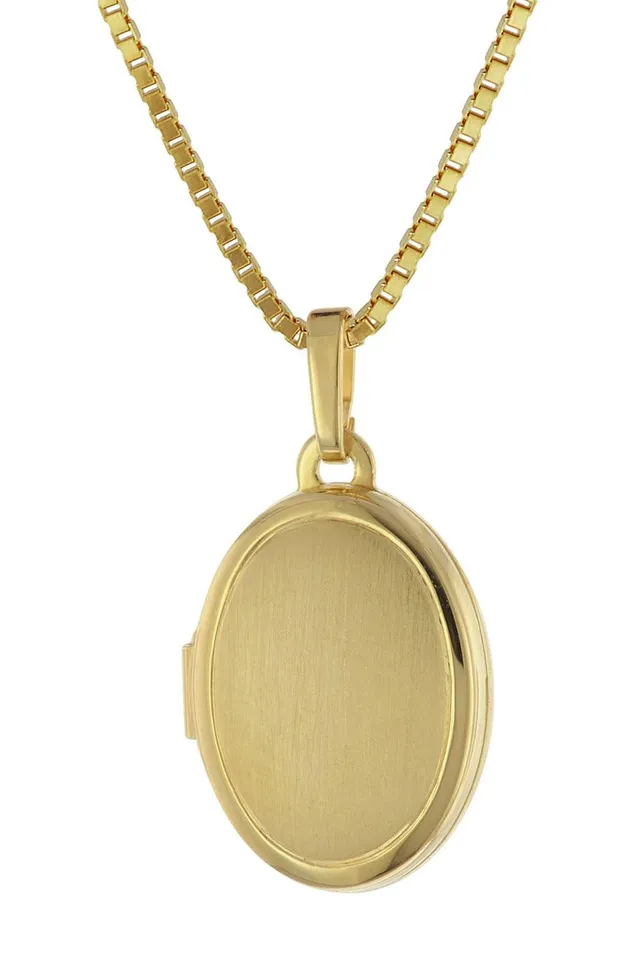 trendor Halsketten Medaillon 333 Gelbgold Kette 50 cm 75973