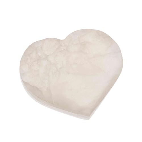 NKlaus Healing Crystals Selenit Herzplatte 7,5x8,5 cm Ladeplatte