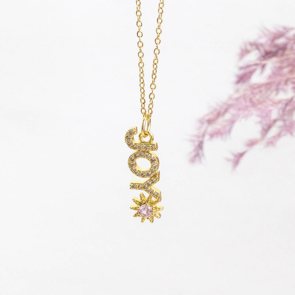 Joy by Corrine Smith JOY Sonne Halskette Gold Kristall