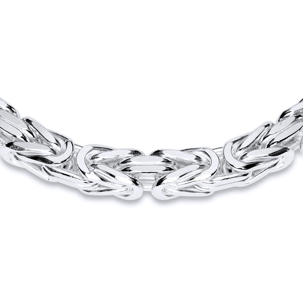 JEWLIX Königsketten Silberkette 925 Silber 6 mm 50 cm
