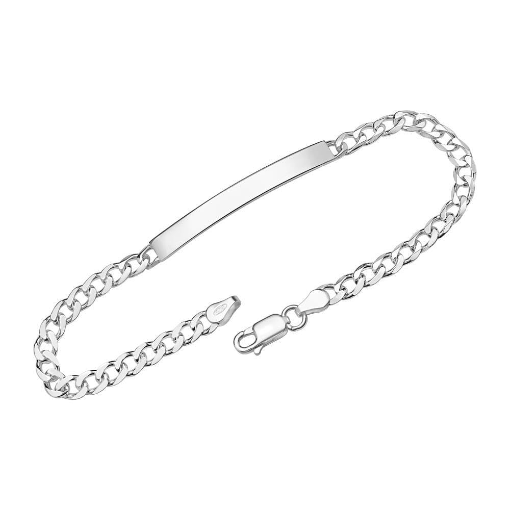 JEWLIX ID-Armband 925 Silber 4,5 mm Gravur ID0045 Armband