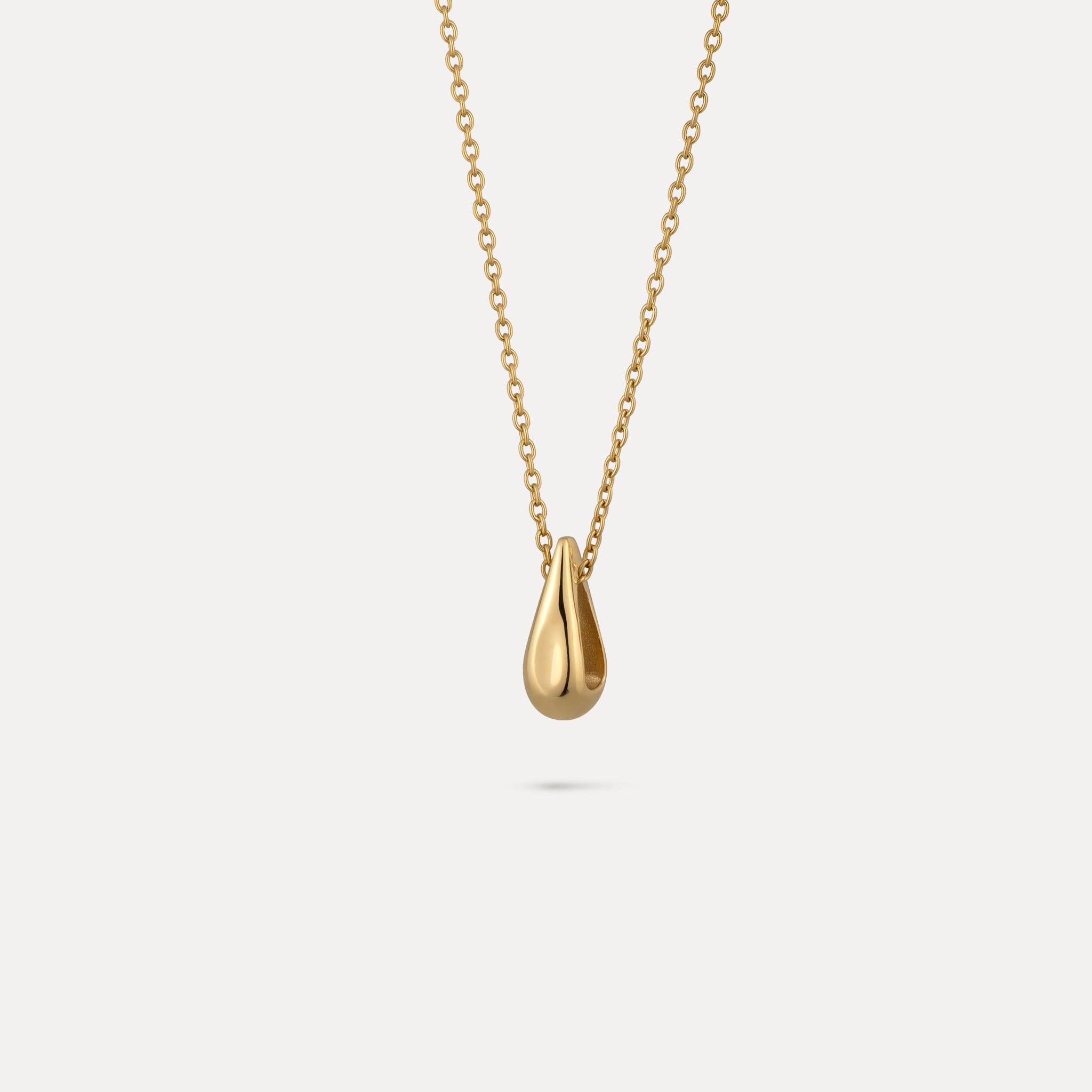 Stilnest Mini Drop Anhänger Gold Vermeil 13 mm