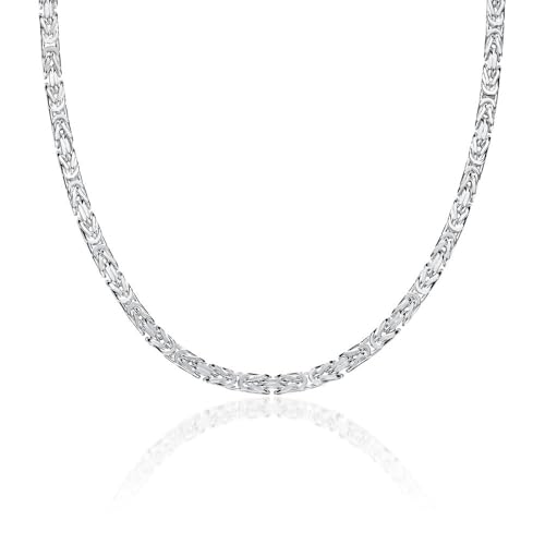 JEWLIX Königsketten Herren Silber 925 3,5 mm 45 cm Kette