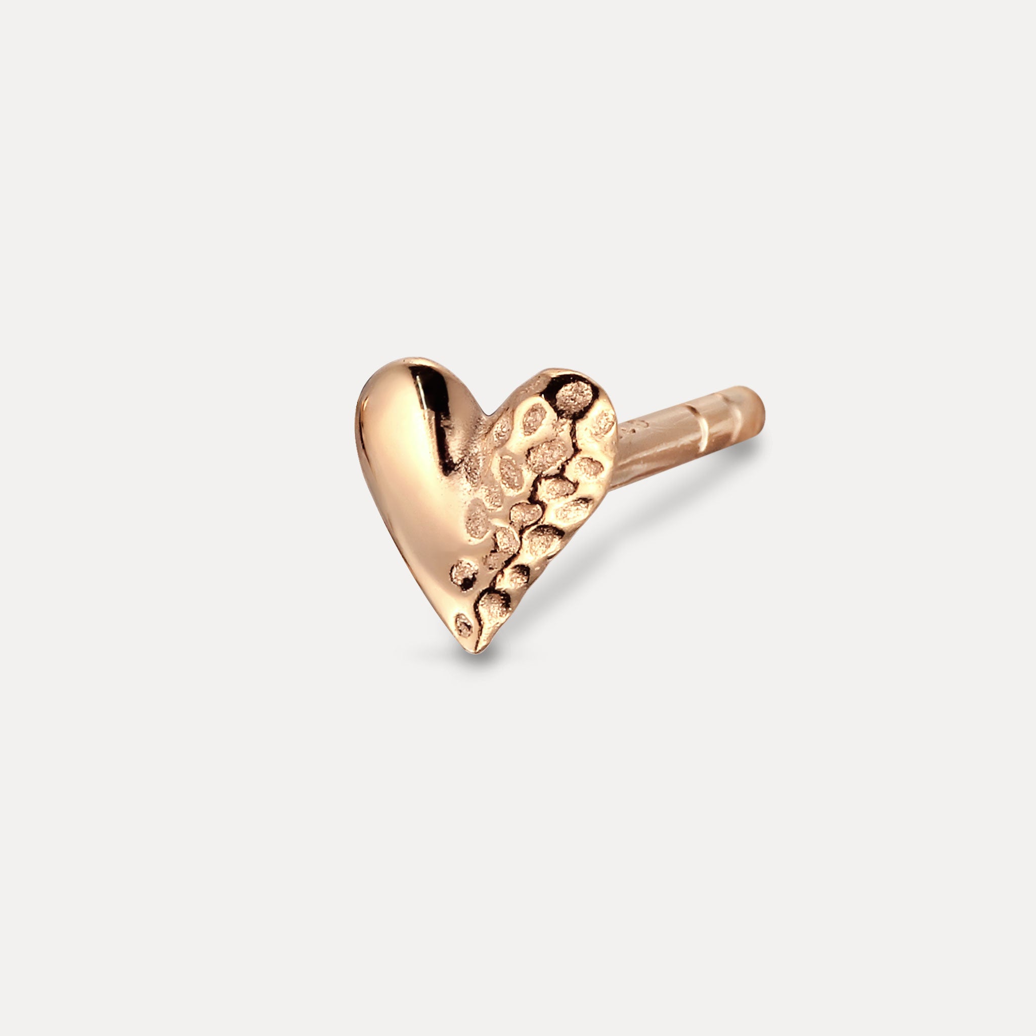 Stilnest Tiny Heart Ohrstecker 585 Gold Single Herz