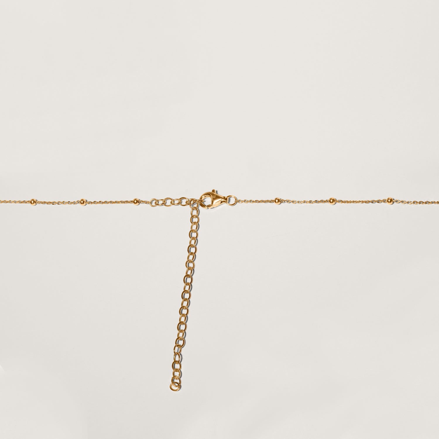 Stilnest Satellite Choker Halskette 24k Gold 32+8cm