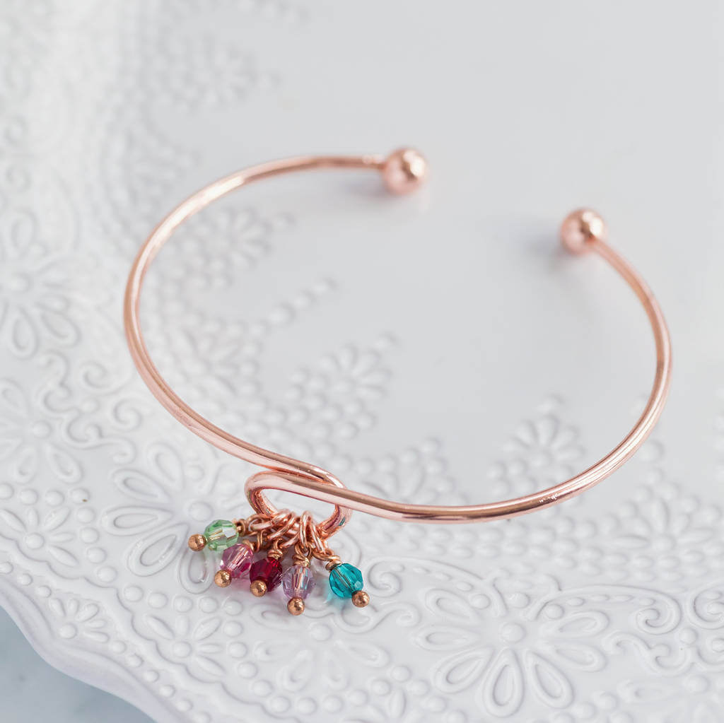 Joy by Corrine Smith Family Birthstone Armreif Gold