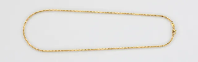 Eugen Rühle Zopfketten Zopfkette 1,4mm Halskette 45cm 585 Weißgold