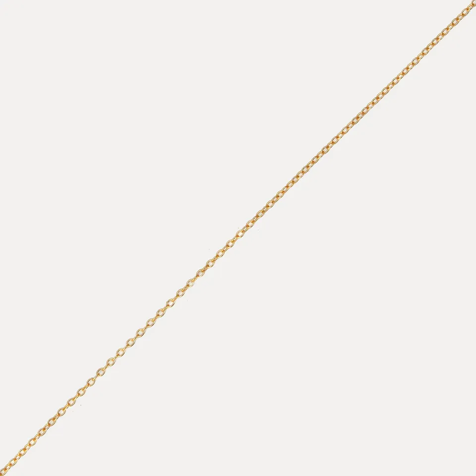 Stilnest Ankerkette Halskette 24k Gold Vermeil 45cm