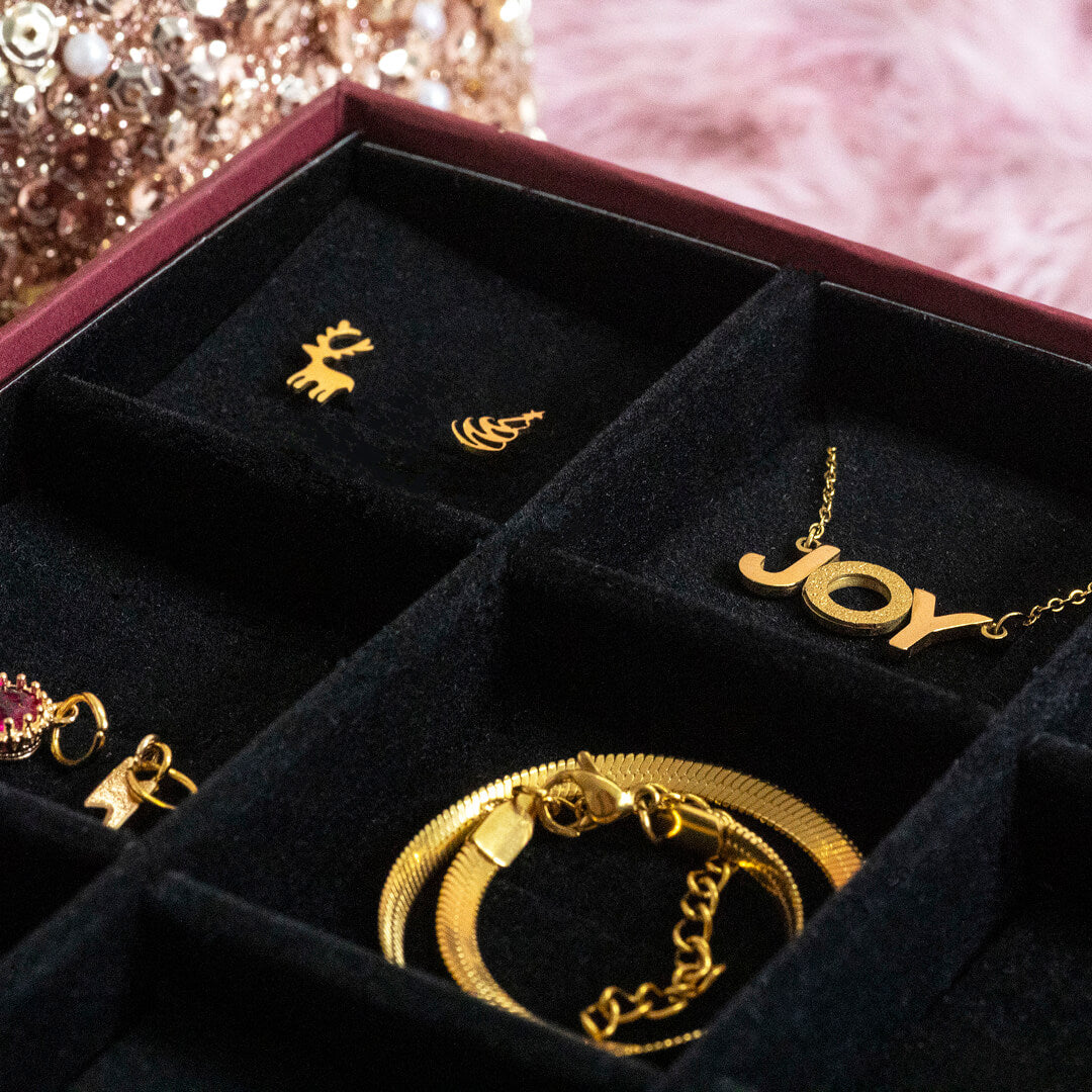 Joy 12 Days September Schmuck Adventskalender Gold Set