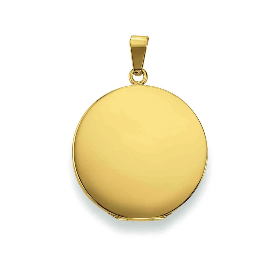 Eugen Rühle Medaillon rund 25mm Anhänger 585 Gelbgold