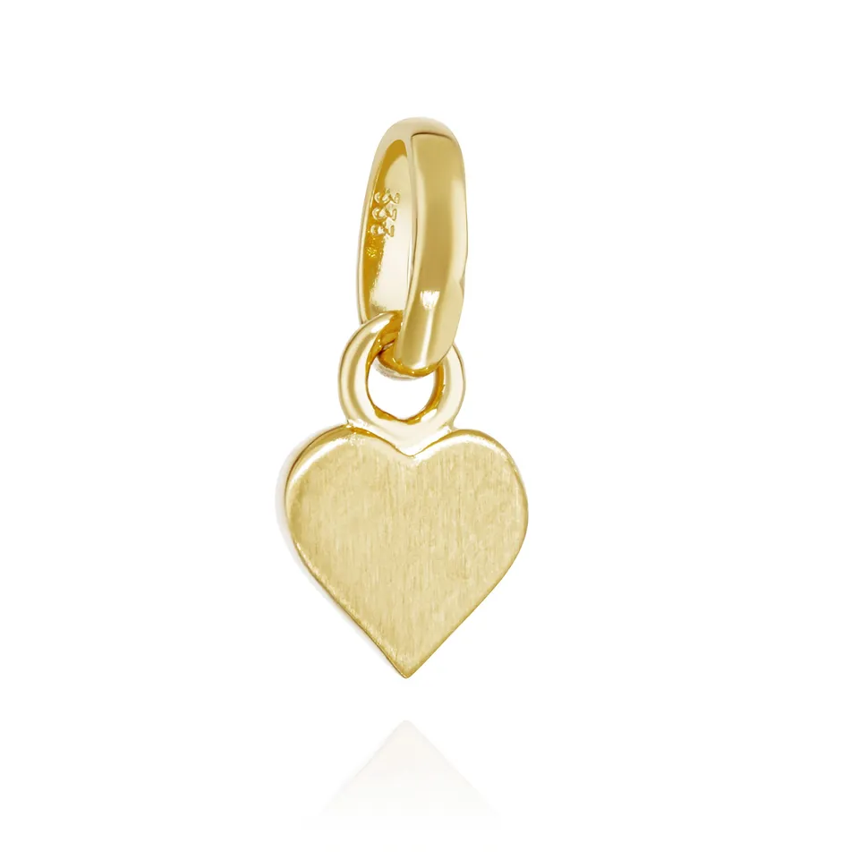 NKlaus Jewellery Herz Anhänger 333 Gelbgold 7x5mm matt