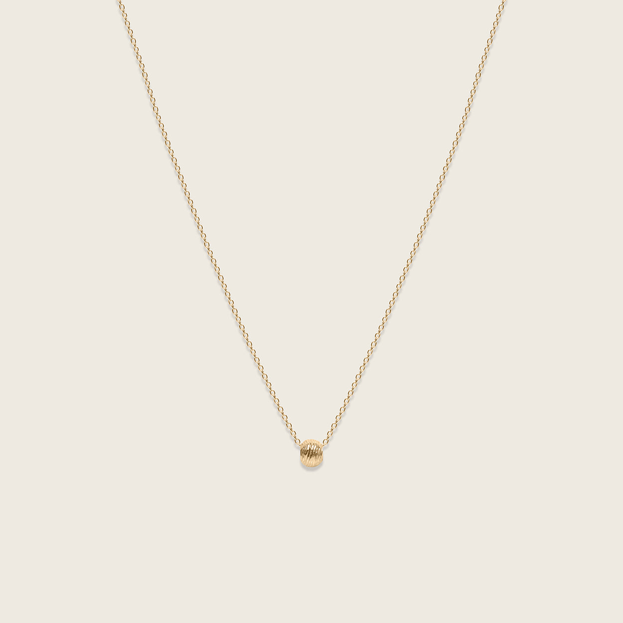 Stilnest Tousle Sphere Ankerkette 585 Gold Halskette 45cm