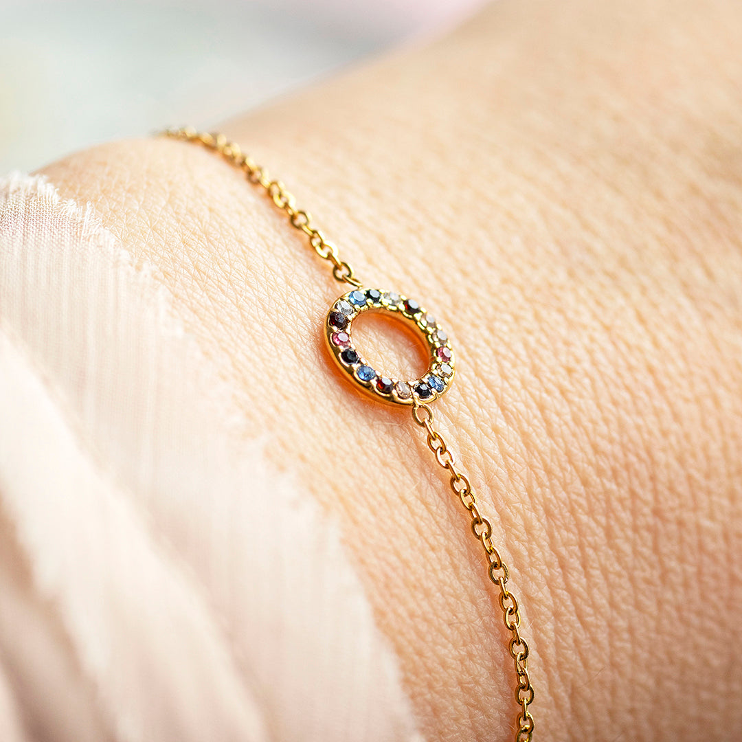Joy by Corrine Smith Eternity Circle Armband Gold Edelstein