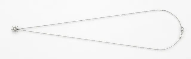 Eugen Rühle Anhänger 41.7887 Stern Weißgold Brillant 0,10ct Kette