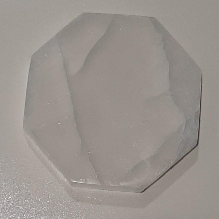 NKlaus Selenit Oktagon Platte 11x10cm 245g weiß