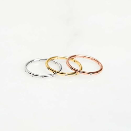 JEWLIX Ring Silber 925 rosévergoldet Gr. 58