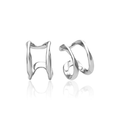 JEWLIX Ohrstecker Ear Cuffs Gold 925er Silber Paar