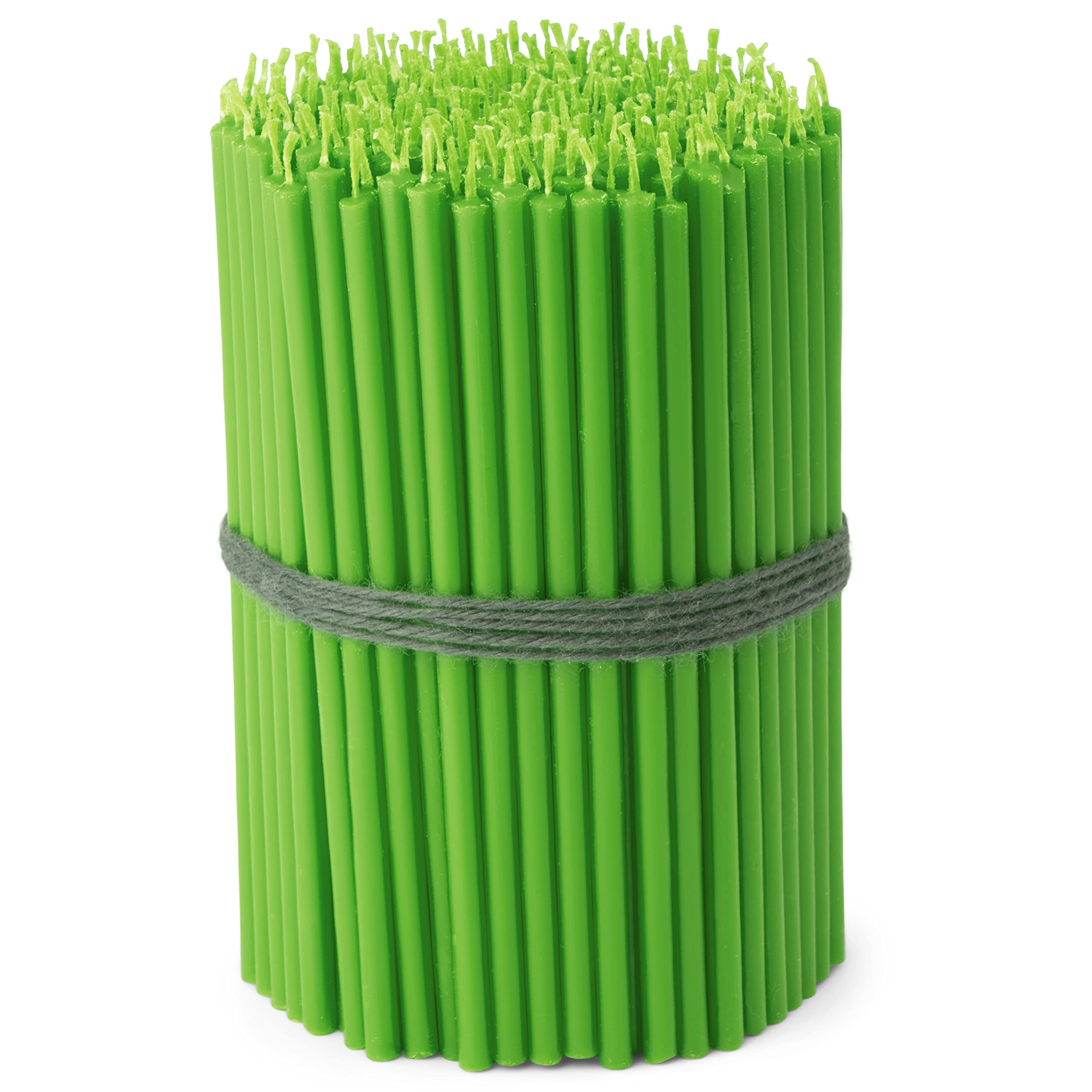 NKlaus Candles Stabkerzen Grün 16 cm 50 Stück Paraffin