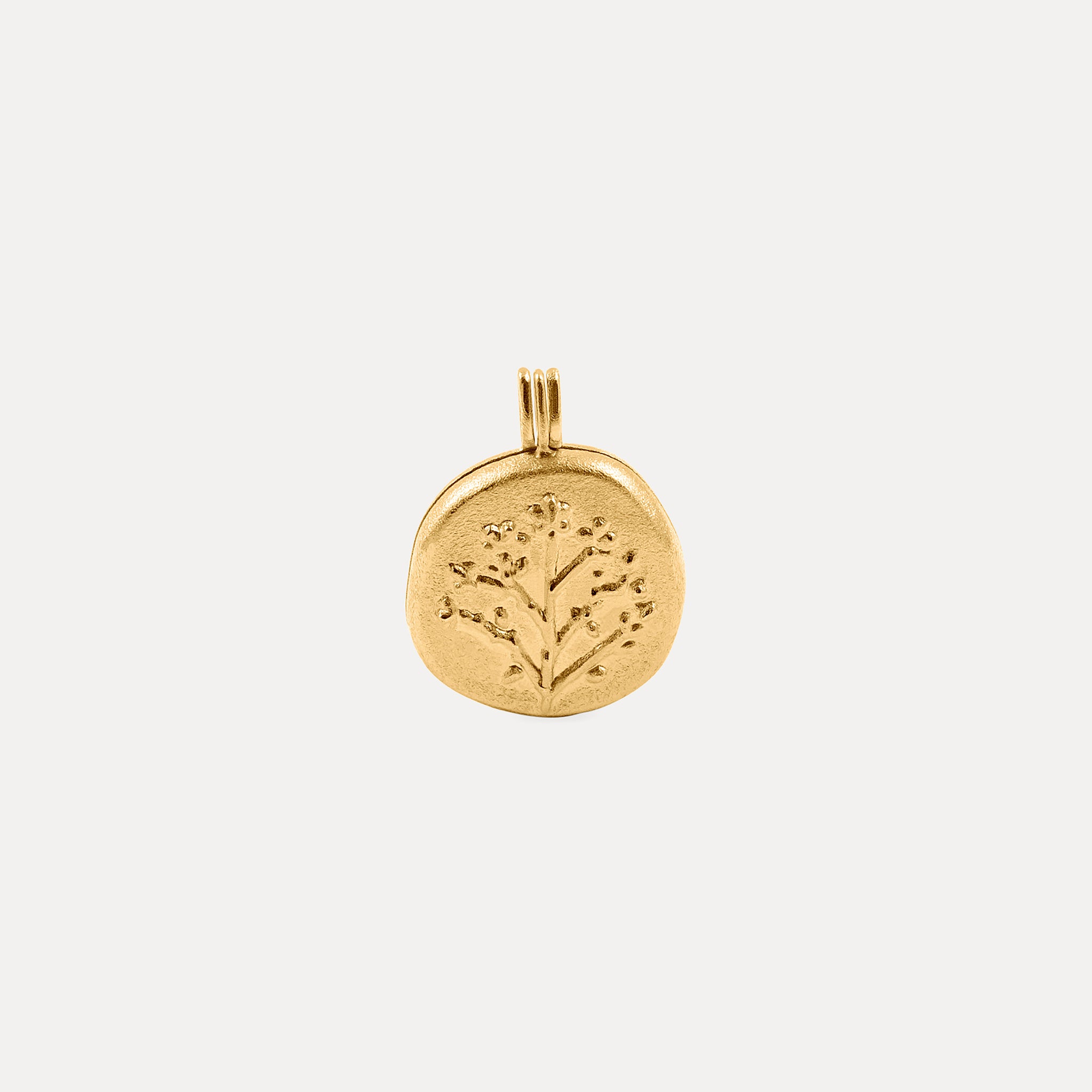 Stilnest Necklaces Floral Medaillon Halskette Gold 45cm Foto