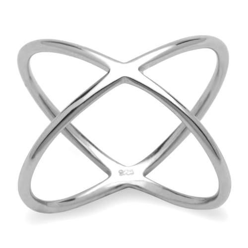 JEWLIX Ohrstecker X-Ring SR0314 925 Silber