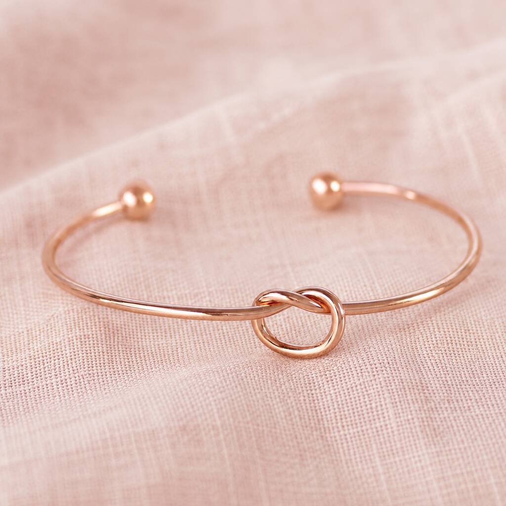 Joy by Corrine Smith Friendship Knot Bangle Roségold Geburtsstein