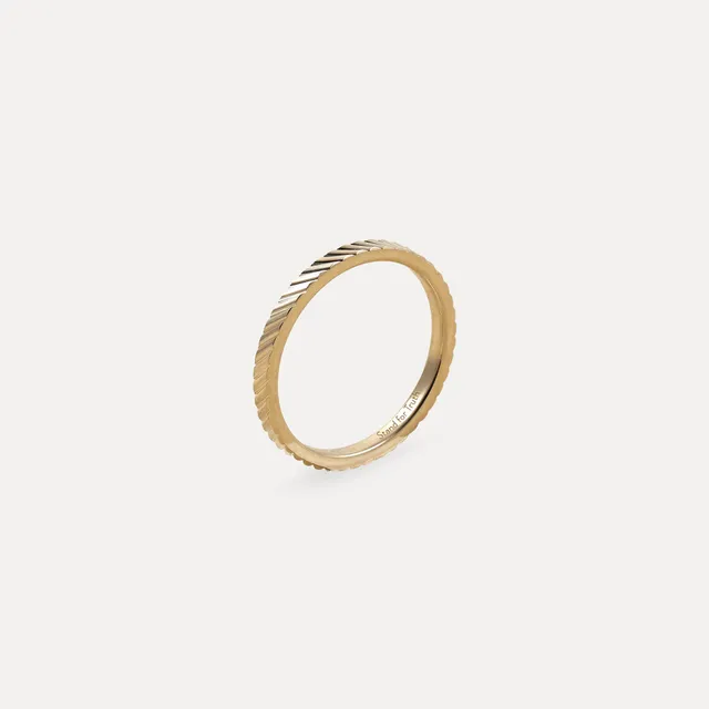 Stilnest Thin Fanned Fair Band Ring 585 Gold 54