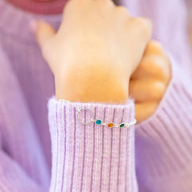 JOY by Corrine Smith Mother Three Children Armband Gold Kreis