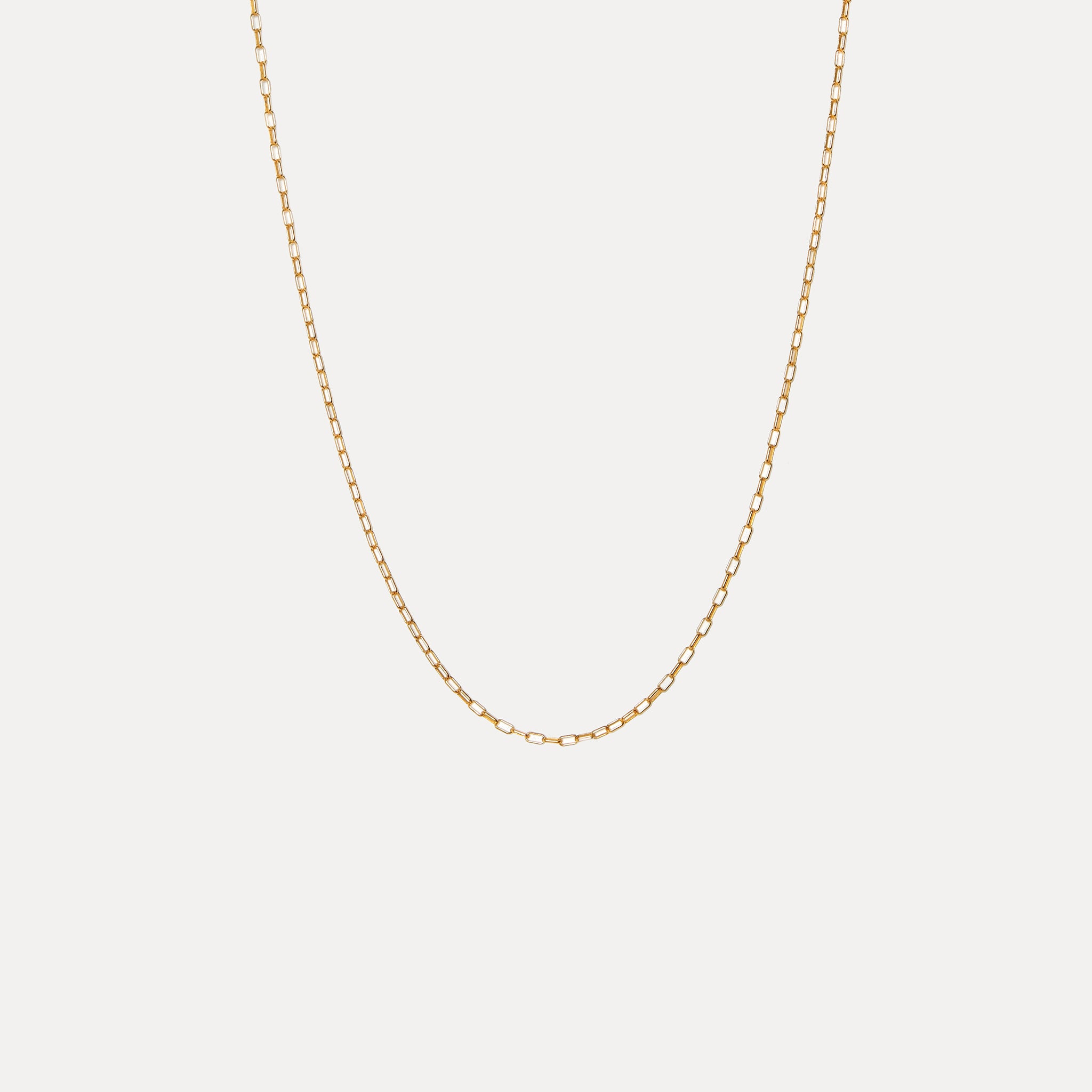 Stilnest Catena Long Link Kette 50cm Gold Vermeil